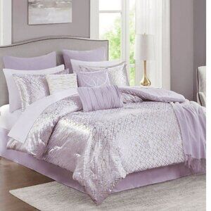 JLA HOME Solene Lilac - Queen, 14-Pc. Comforter Set